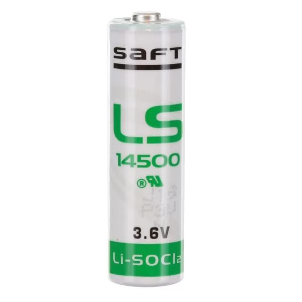 LS14500 AA Battery 3.6V 2600mAh Lithium replaces Maxell Tadiran and more, Saft, Mfr#: LS14500